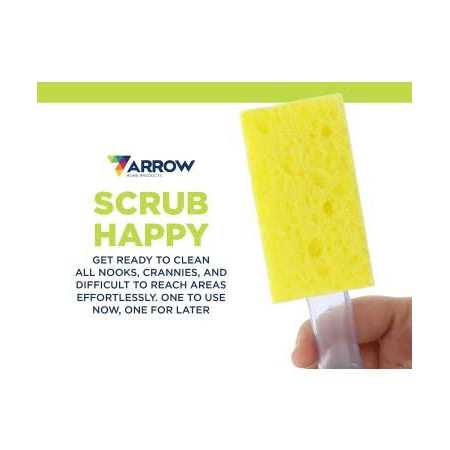 Arrow Home Products Arrow Dish Wand Sponge Refills 6 Pack Replacement Sponge Heads for Dish Wand - Image 2