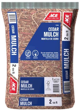 Ace Brown Cedar Mulch 2 cu ft